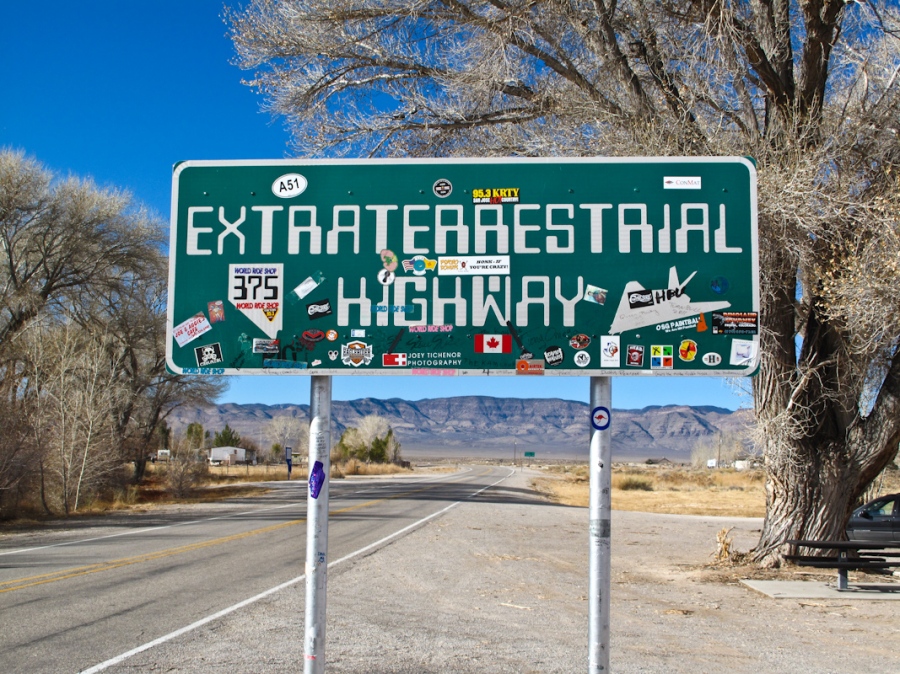 Extraterrestrial Highway sign, NV